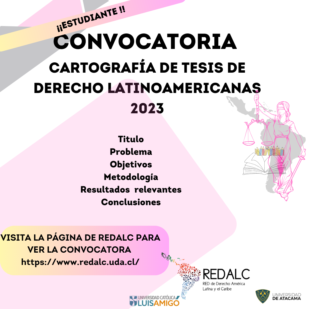 Convocatoria CARTOGRAFÍA DE TESIS DE DERECHO LATINOAMERICANAS 2023